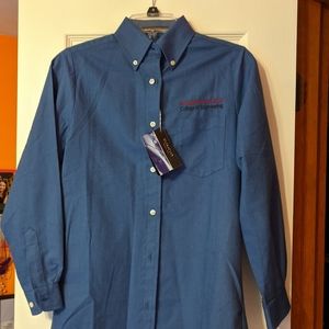 Carnegie Mellon Long sleeve Oxford shirt.  XS